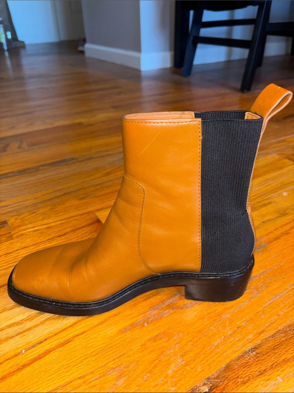 Tory Burtch Leather Chelsea Boots- Bonnie Brown and Perfect Black- like new!
